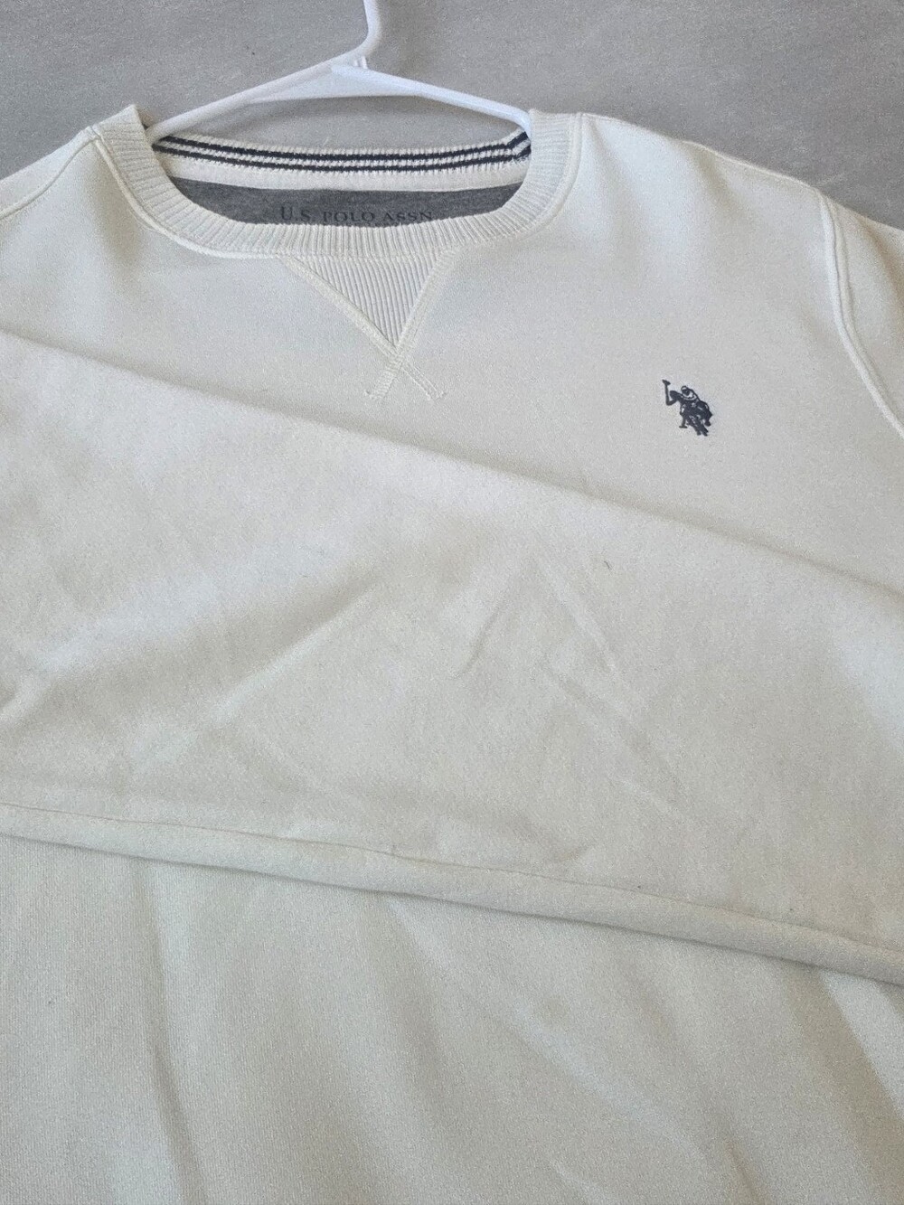 U.S. Polo Assn. Men’s Cream Crewneck